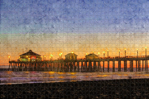 Huntington Beach Pier California USA Jigsaw Puzzle Wooden 1000 Piece