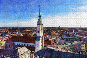 Germany St. Peter's Church Munich Jigsaw Puzzle Wooden 1000 Piece