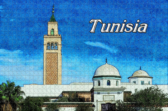 Old City Tunisia Jigsaw Puzzle Wooden 1000 Piece