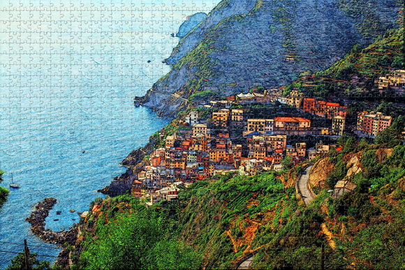 Monterosso Cinque Terre Italy Jigsaw Puzzle Wooden 1000 Piece