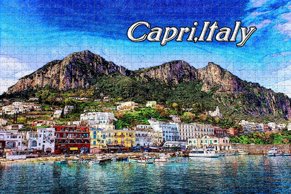 Italy Capri Jigsaw Puzzle Wooden 1000 Piece