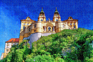 Austria Melk Abbey Jigsaw Puzzle Wooden 1000 Piece