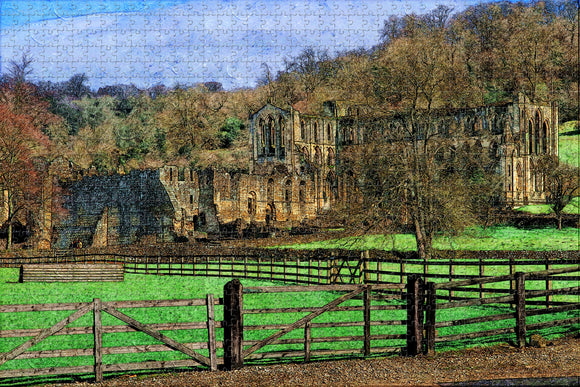 UK England Helmsley Rievaulx Abbey Jigsaw Puzzle Wooden 1000 Piece