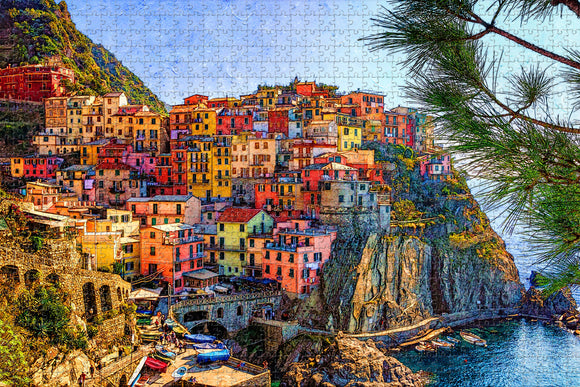 Cinque Terre Italy Jigsaw Puzzle Wooden 1000 Piece