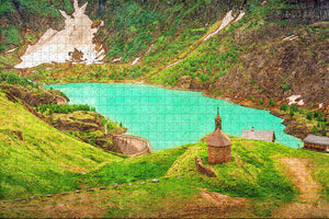 Austria Alpine Lake Jigsaw Puzzle Wooden 1000 Piece