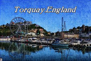 UK England Torquay Port Jigsaw Puzzle Wooden 1000 Piece