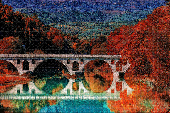 Albania Roman Bridge Berat Jigsaw Puzzle Wooden 1000 Piece