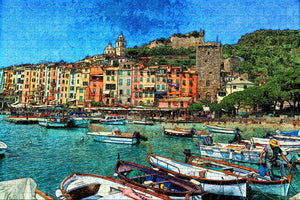 Italy La Spezia Colored Houses Jigsaw Puzzle Wooden 1000 Piece