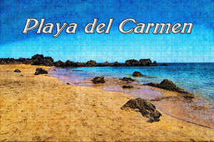 Mexico Playa del Carmen Beach Jigsaw Puzzle Wooden 1000 Piece