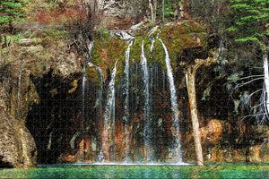 USA America Glenwood Springs Hanging Lake Waterfall Colorado Jigsaw Puzzle Wooden 1000 Piece