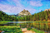 Lake Antorno Italy Jigsaw Puzzle Wooden 1000 Piece