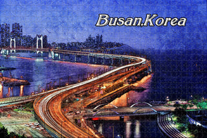 Korea Bridge Busan Gwangan Bridge Jigsaw Puzzle Wooden 1000 Piece