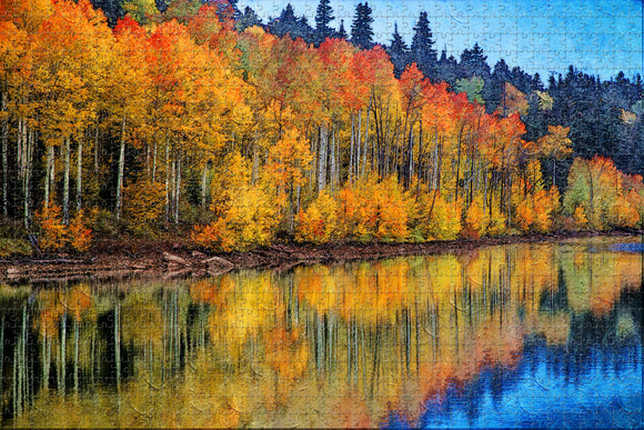 Aspen Fall Colorado USA Jigsaw Puzzle Wooden 1000 Piece