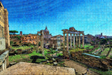 Italy Roman Forum Rome Jigsaw Puzzle Wooden 1000 Piece