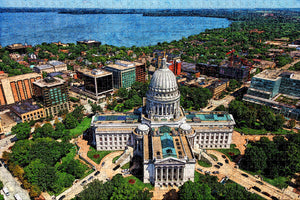 Wisconsin State Capitol Madison USA Jigsaw Puzzle Wooden 1000 Piece