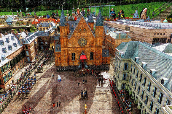 Holland Madurodam Hague Jigsaw Puzzle Wooden 1000 Piece