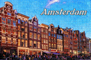 Netherlands Holland Amsterdam Street House Jigsaw Puzzle Wooden 1000 Piece