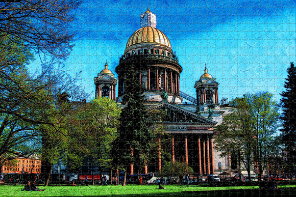 Russia St. Isaac¡¯s Square St. Petersburg Jigsaw Puzzle Wooden 1000 Piece