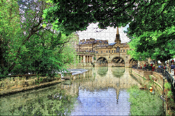 UK England Bath River Avon Jigsaw Puzzle Wooden 1000 Piece