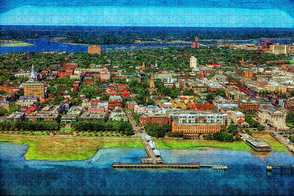 Charleston USA Jigsaw Puzzle Wooden 1000 Piece