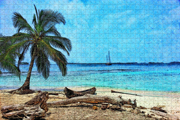 San Blas Island Caribbean Panama Jigsaw Puzzle Wooden 1000 Piece