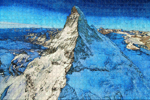 Switzerland Matterhorn Zermatt Jigsaw Puzzle Wooden 1000 Piece