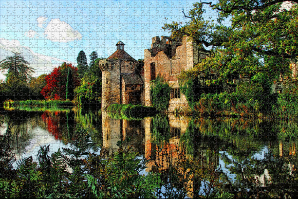 UK England Scotney Castle Garden Royal Tunbridge Wells Jigsaw Puzzle Wooden 1000 Piece