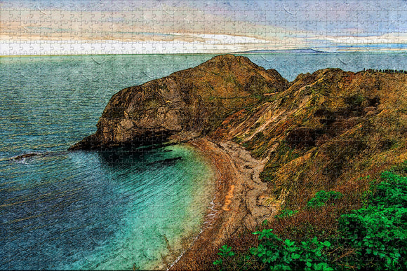 UK England Man O¡¯War Beach Dorset Jigsaw Puzzle Wooden 1000 Piece