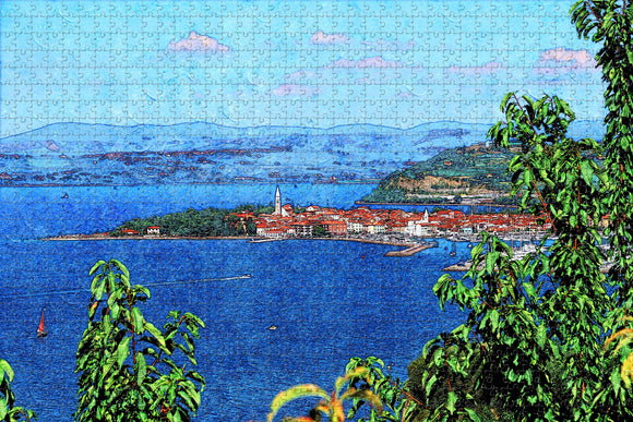 Slovenia Town Of Izola Jigsaw Puzzle Wooden 1000 Piece