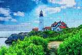 Maine Lighthouse Portland USA Jigsaw Puzzle Wooden 1000 Piece