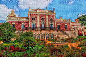 Portugal Palace Of Estoi Jigsaw Puzzle Wooden 1000 Piece