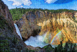 Yellowstone Falls Wyoming USA Jigsaw Puzzle Wooden 1000 Piece