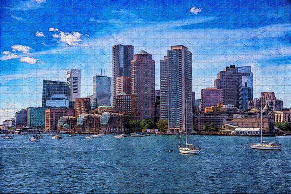 America USA Boston Jigsaw Puzzle Wooden 1000 Piece