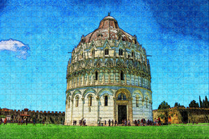 Italy Pisa Baptistery Jigsaw Puzzle Wooden 1000 Piece