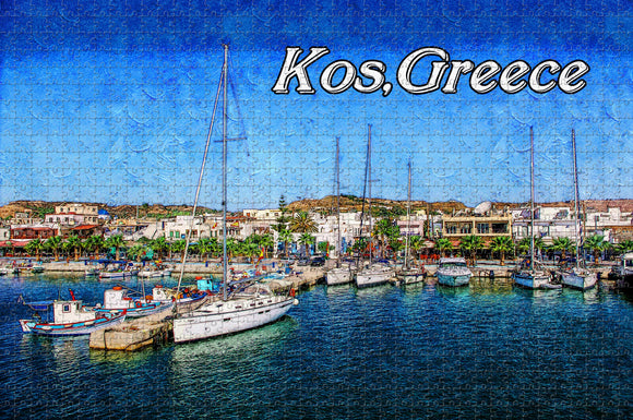 Greece Kos Jigsaw Puzzle Wooden 1000 Piece