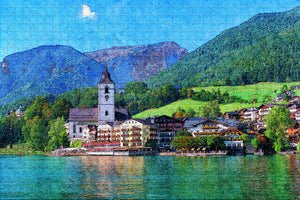 Austria St.Wolfgang Jigsaw Puzzle Wooden 1000 Piece