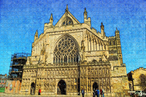 UK England Exeter Cathedral Jigsaw Puzzle Wooden 1000 Piece