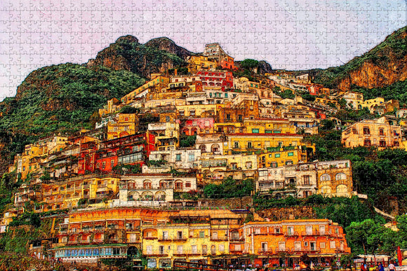 Positano Italy Jigsaw Puzzle Wooden 1000 Piece