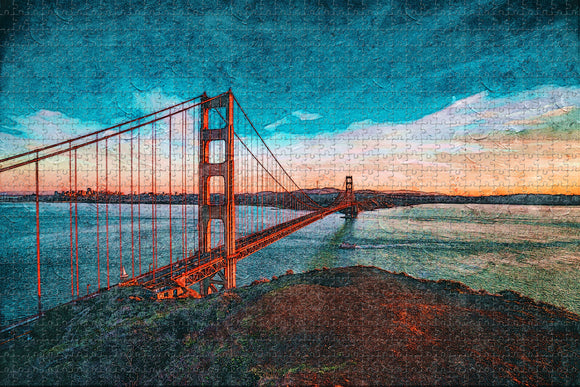 Golden Gate Bridge San Francisco USA Jigsaw Puzzle Wooden 1000 Piece