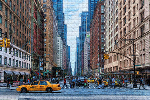 New York Manhattan Taxi USA Jigsaw Puzzle Wooden 1000 Piece