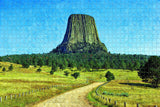 America USA Devils Tower Wyoming Jigsaw Puzzle Wooden 1000 Piece