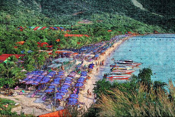 Thailand Beach Pattaya Jigsaw Puzzle Wooden 1000 Piece