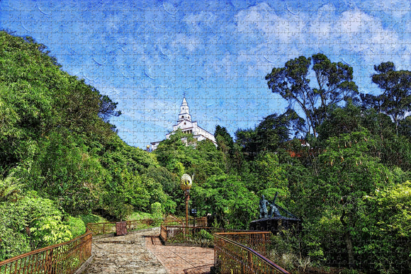 Colombia Mount Monserrate Bogota Jigsaw Puzzle Wooden 1000 Piece