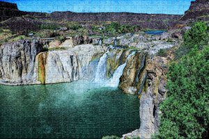 Twin Falls Shoshone Idaho USA Jigsaw Puzzle Wooden 1000 Piece