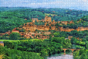 France Beynac Castle Perigord Dordogne Jigsaw Puzzle Wooden 1000 Piece