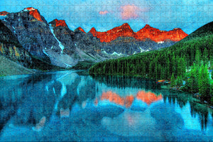 Canada Alberta Banff Jigsaw Puzzle Wooden 1000 Piece