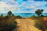 Indiana Dunes State Park Beach Lake Michigan USA Jigsaw Puzzle Wooden 1000 Piece