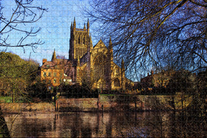 UK England Worcester Cathedral Jigsaw Puzzle Wooden 1000 Piece