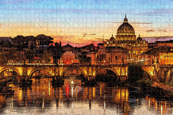 Italy Rome Jigsaw Puzzle Wooden 1000 Piece