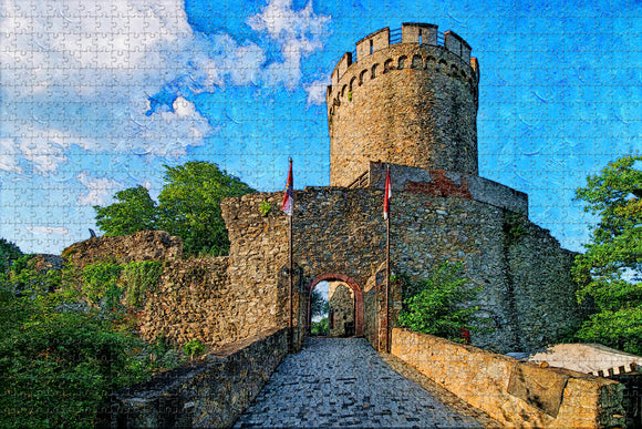 Germany Alsbach Castle Jigsaw Puzzle Wooden 1000 Piece